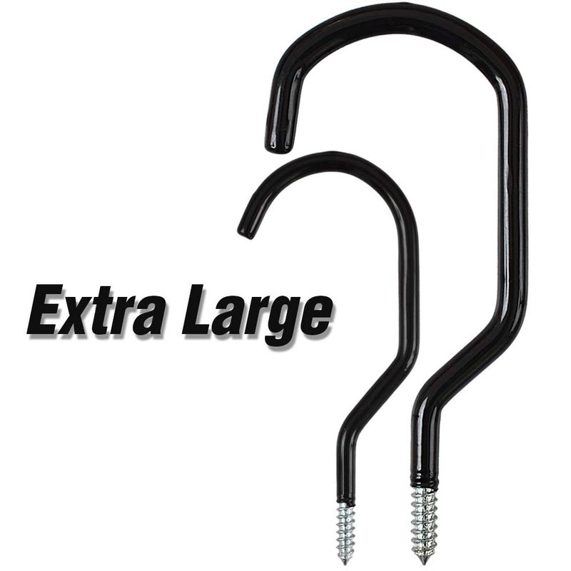 Cozihom 8 Inches Extra Large Mountain Bike Storage Hook Set, Heavy Duty Garage Hook Set Pack of 2 - Image 4